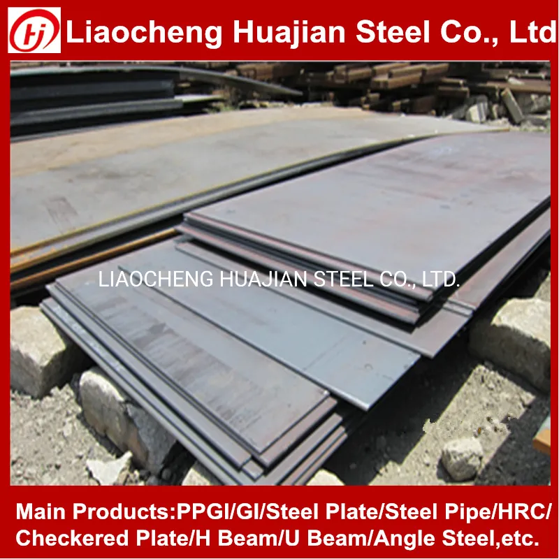 MS-Platte, Flussstahlplatte, Kohlenstoffstahl, kaltgewalzte Stahlplatte A36, Ss400, S275jr S355jr